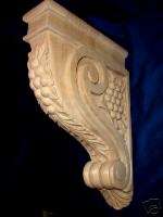 Ornamental wooden Bar corbel, Vineyard design lot M501  