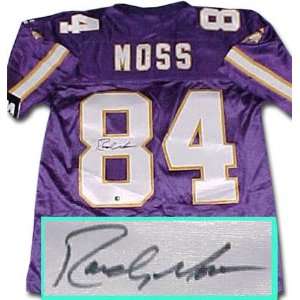 Randy Moss Minnesota Vikings Autographed Jersey:  Sports 