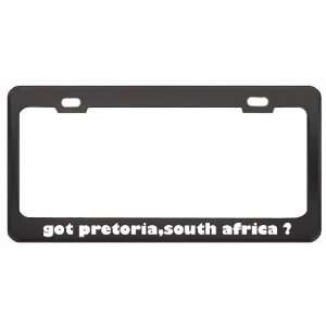 Got Pretoria,South Africa ? Location Country Black Metal License Plate 