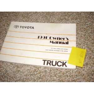  1991 Toyota Truck Owners Manual Toyota Books