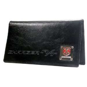  Dodge Charger R/T Black Leather Checkbook Cover By 