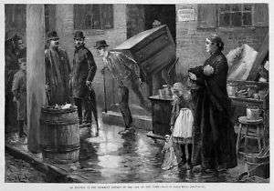 TENEMENT DISTRICT EVICTION, NEW YORK CITY POLICE, CHILD  