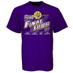  LSU Tigers 2006 Final Four Repeat Purple T shirt Sports 