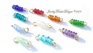 60 LAMPWORK Spacers BEADS Mixed Color Translucent WOW  
