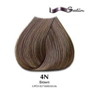  4N Brown   Satin Hair Color with Aloe Vera Base: Health 
