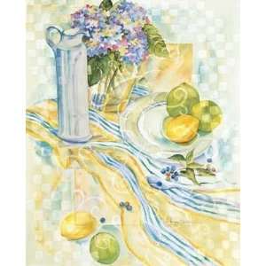  Flower, Ribbon, Lemon, Lime Still Life Poster Print