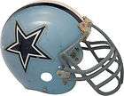 DALLAS COWBOYS UNKNOWN PLAYER GAME WORN/GAME USED SILVER HELMET