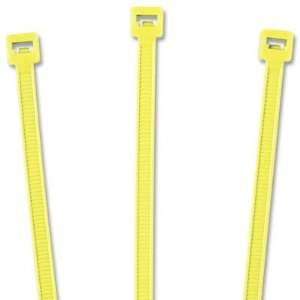  14 Fluorescent Yellow Nylon Cable Ties