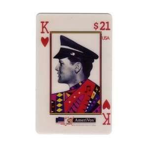   Phone Card: $21. Elvis Presley King of Hearts (With USA) White Card