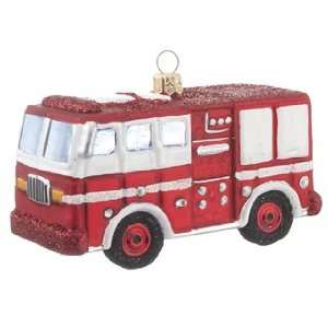 Personalized NY Fire Engine Christmas Ornament:  Home 