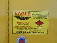  1947 45 gal cap 65 x 43 Yellow Steel Safety Storage Cabinet  