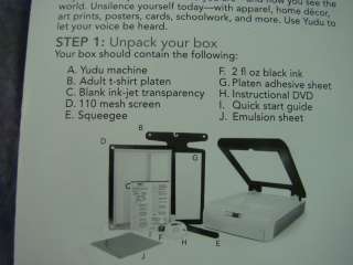   Printing Machine T Shirt With Accessories Provo Craft & Ink  