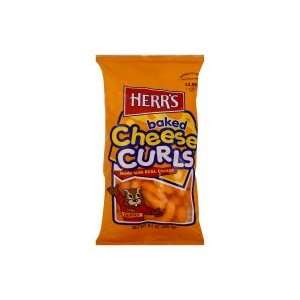  Herrs Cheese Curls, Baked, 9.5 oz, (pack of 3 