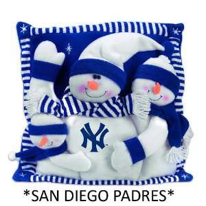   18 MLB San Diego Padres Square Shape Snowman Pillow