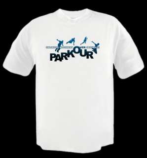 PARKOUR movement obstacles Free Running Tshirt ANY SIZE  
