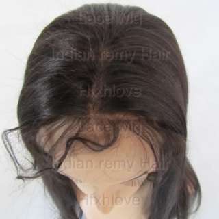 18 Full Lace Front Wig #2 Yaki Indian Remy Hair  