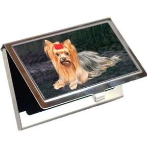   : Yorkshire Terrier Business Card / Credit Card Case: Office Products