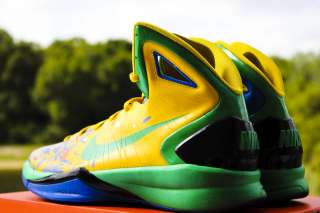   Hyperdunk 2010 MS Brasil Basketball Shoes Yellow Green Kobe KD ID 13