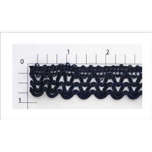  Navy Zig Zag Braid Fabric Trim