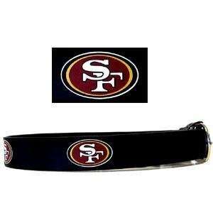  Embossed NFL Leather Belt   San Francisco 49ers Sports 