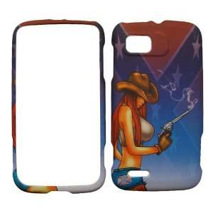   MB865 SEXY CONFEDERATE COWGIRL COVER CASE Cell Phones & Accessories