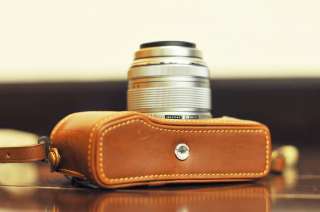 KAZA leather camera half case Olympus E P3 EP3 case  