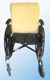 Wheelchair Fleece Back Cushion w/Memory Foam Insert  