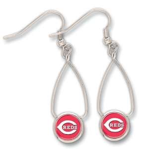  Cincinnati Reds French Loop Earrings w/Clamshell Sports 