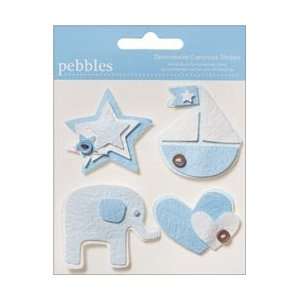  Pebbles Crafts New Addition Boy Dimensional Cardstock 
