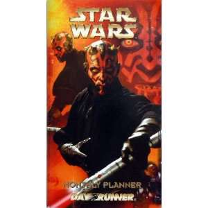  STAR WARS ~ Episode 1   DARTH MAUL  Montly Planner Toys 