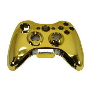  Gold Chrome XBOX 360 Controller Shell & Battery Pack 