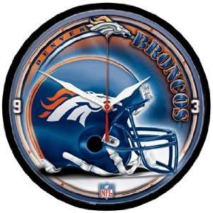    NFL Denver Broncos Team Logo Wall Clock *SALE*: Sports & Outdoors