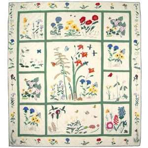 Forest Flowers, Twin Quilt 70 X 90 In.