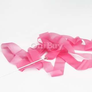 Pink Gym Rhythmic Gymnastic Ballet Dance Ribbon Streamer Musical 