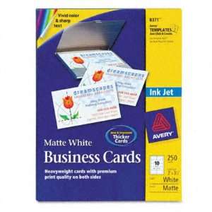  Avery Inkjet Matte Business Cards AVE8371