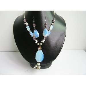  Bohemian Natural Gemstone Necklace / Earring Sets: Home 