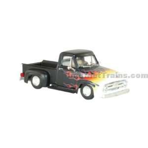   Ready to Roll 1955 Ford F 100 Pickup   Black w/Flames Toys & Games