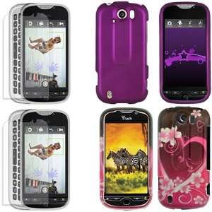  iFase Brand HTC My Touch 4G Slide Combo Rubber Purple 