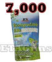 NEW Seamless ICS Biodegradable 7000 Round Bag .25g 0.25g Airsoft White 