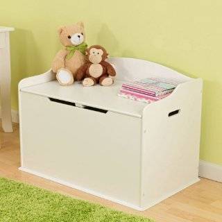  Childs Wooden Toy Box Chest   Pecan Finish: Home 