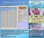 Power Label Maker Software   NEW for Windows Vista XP