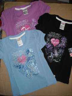 NWT CAPEZIO GIRLS DANCE T SHIRTS TOPS HEARTS ALL SIZES  