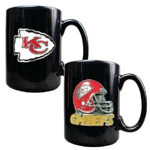  NIB Kansas City Chiefs NFL Ceramic Coffee Cup Mug Set 