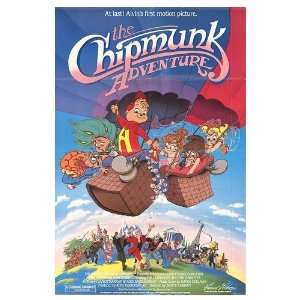  Chipmunk Adventure Original Movie Poster, 27 x 40 (1987 