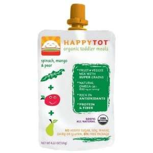 Happy Baby HappyTOT Spinach, mango & pear organic super baby food for 