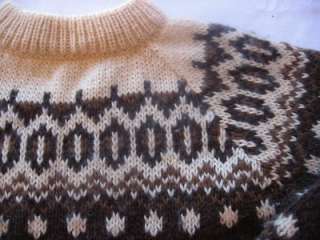 Stobi Icelandic Wool Sweater Brown EUC  