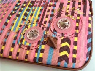NWT Juicy Couture Aztec Owl Sequin Laptop Sleeve Case Canvas Bag 
