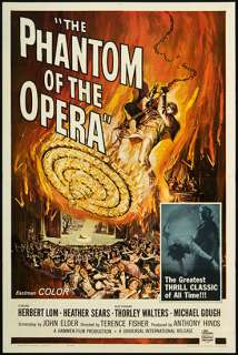 The Phantom of the Opera 1962 Orig Movie Poster 1 Sheet  