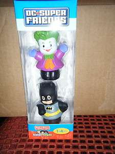 Fisher Price Little People Batman and Joker figures NIP NEW set 