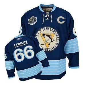 Pittsburgh Penguins Winter Classic Jersey #66 Mario Lemieux Dark Blue 